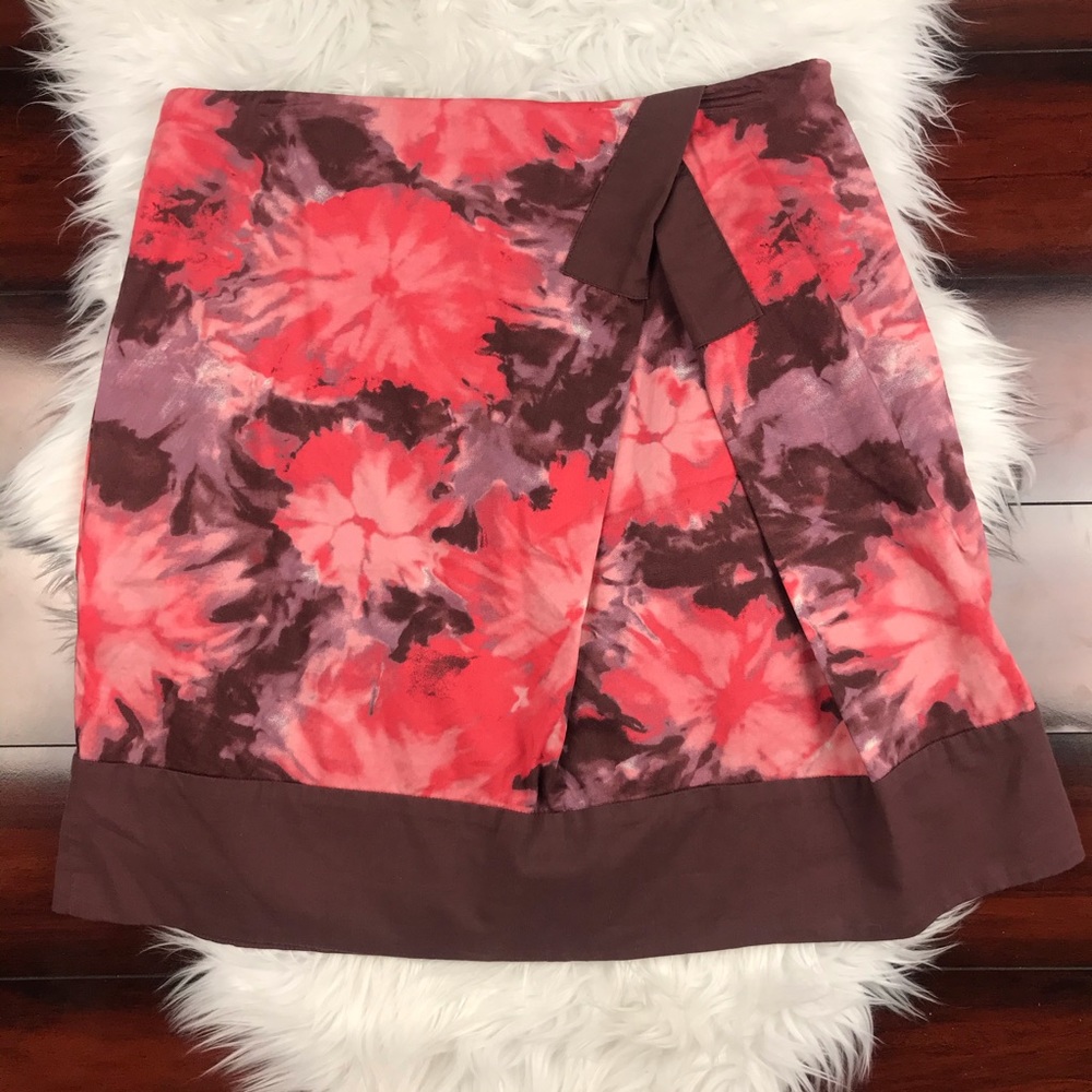 Elevenses Anthropologie Helenium Field Print Skirt